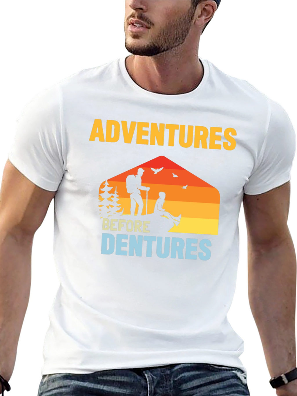 Adventures Before Dentures Graphic T-Shirt