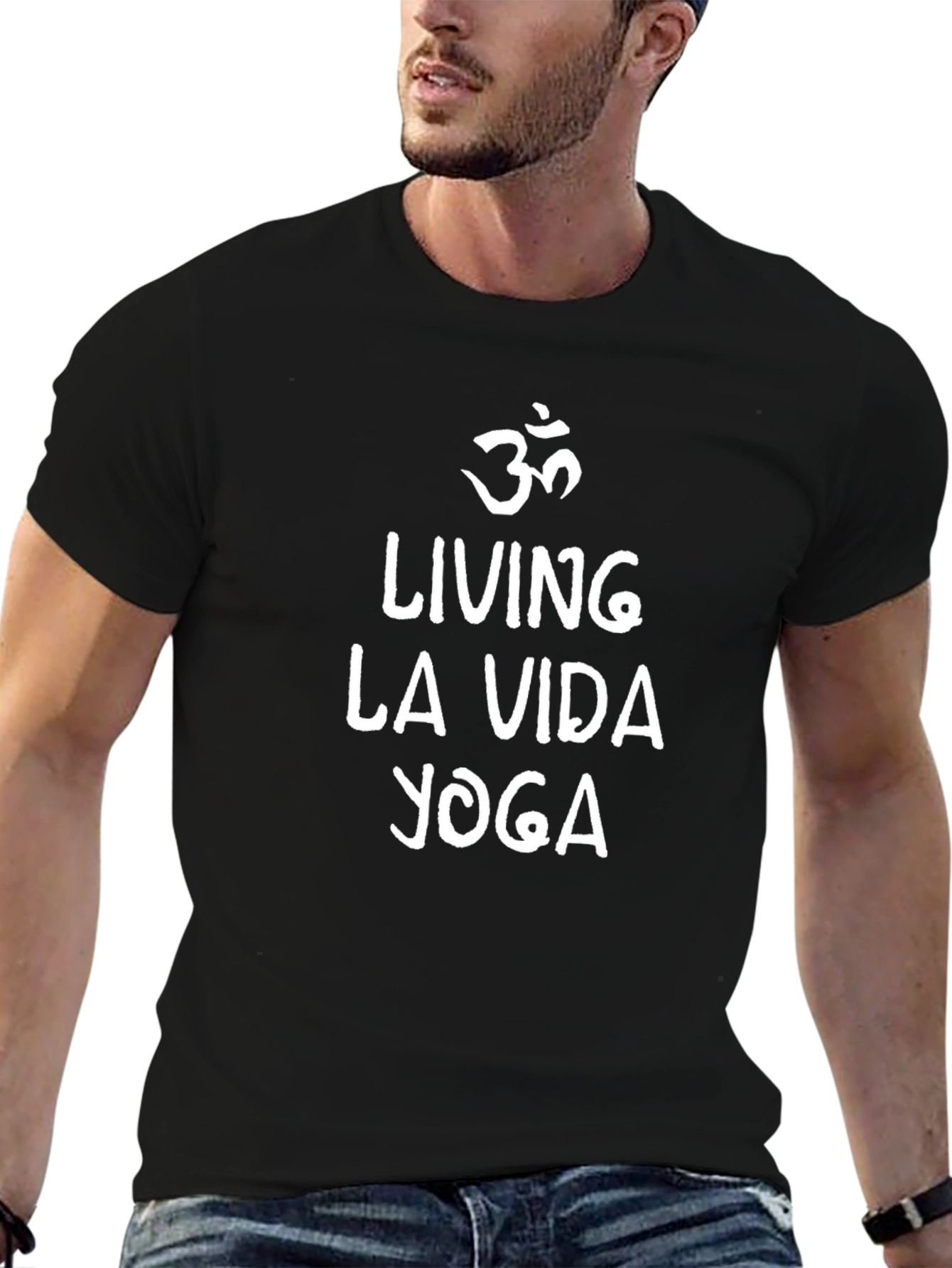 Living La Vida Yoga Black T-Shirt