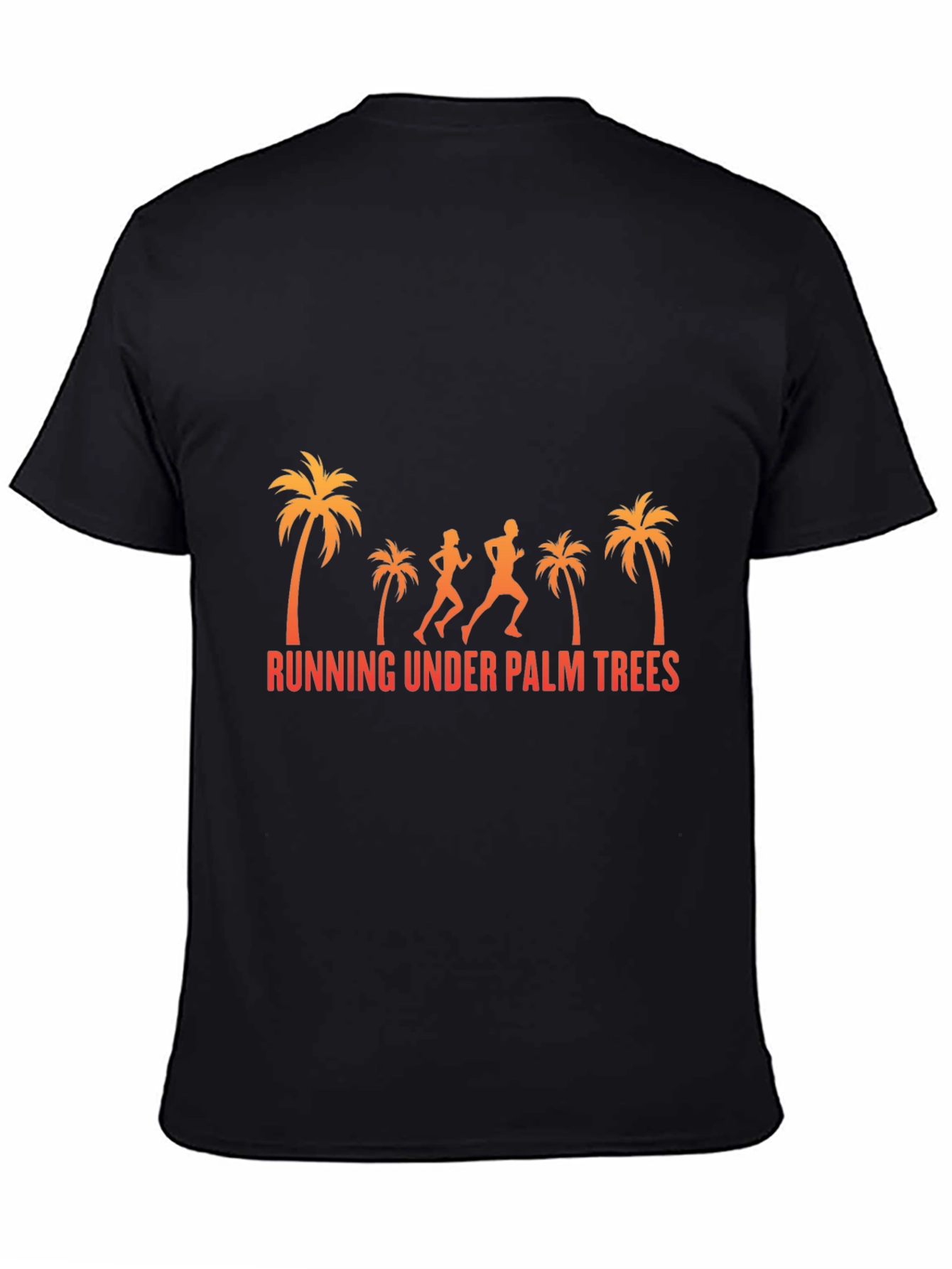 Running Under Palm Trees Graphic Tee