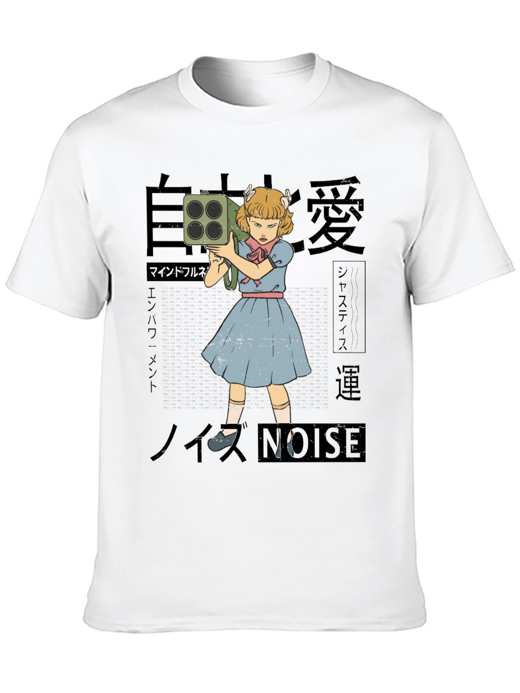 Noise Girl Graphic T-Shirt - Edgy Japanese Inspired Tee