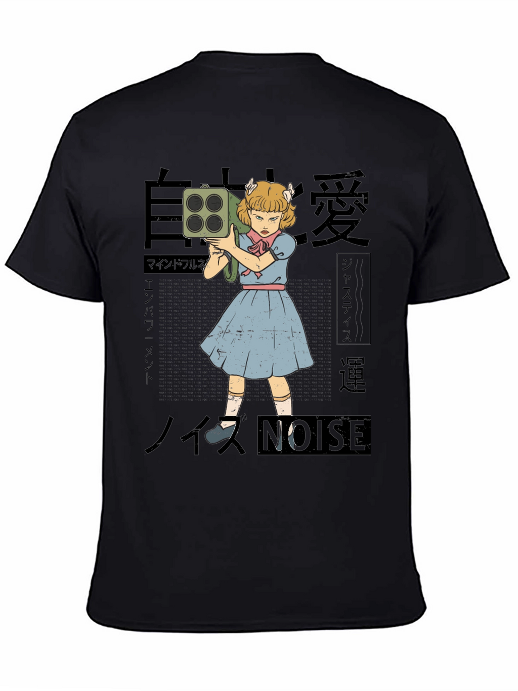 Noise Girl Graphic T-Shirt - Edgy Japanese Inspired Tee