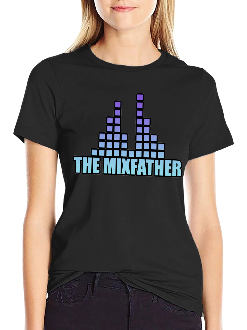 The Mixfather T-Shirt - DJ Music Pixel Art Tee