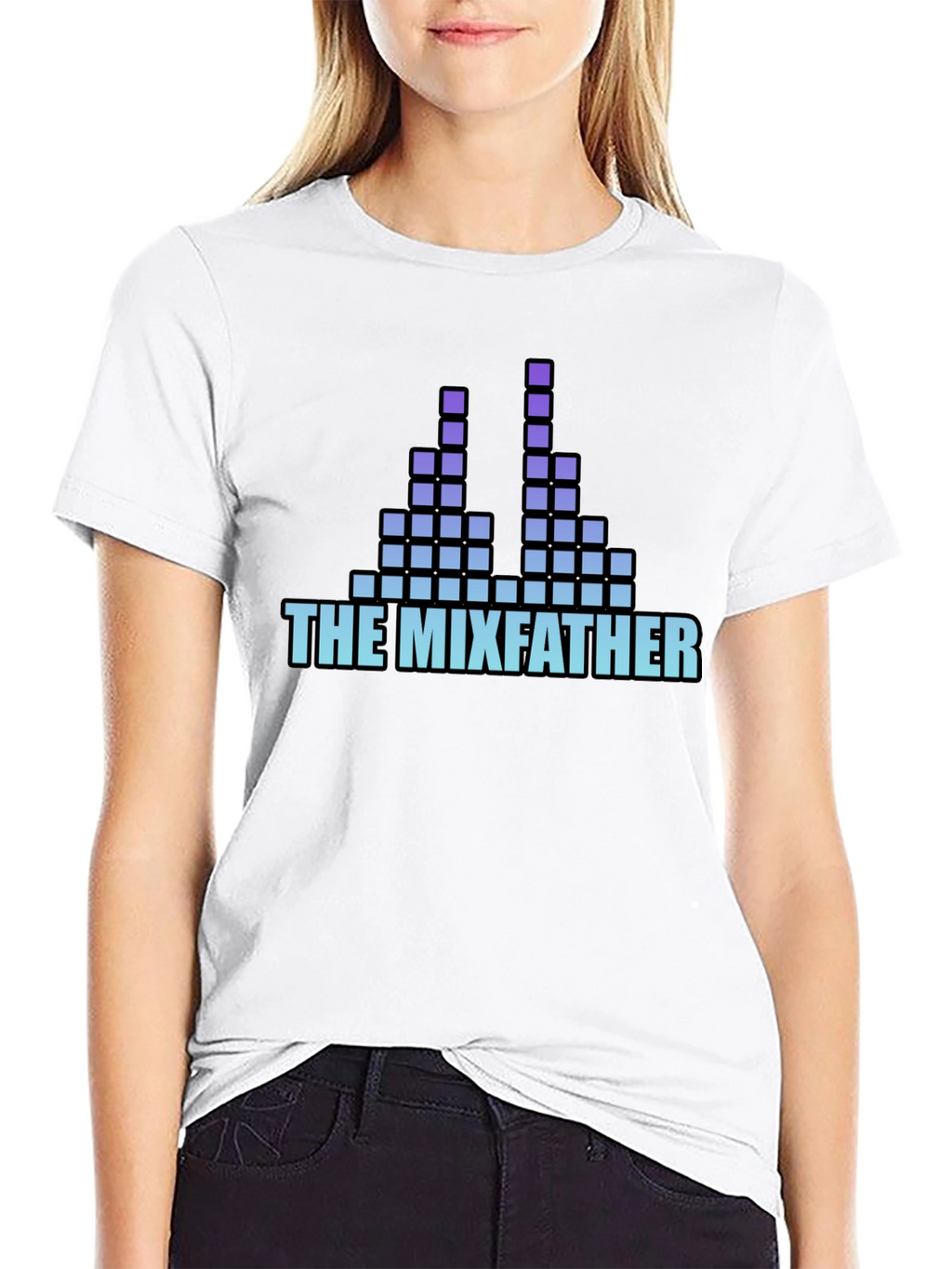 The Mixfather T-Shirt - DJ Music Pixel Art Tee