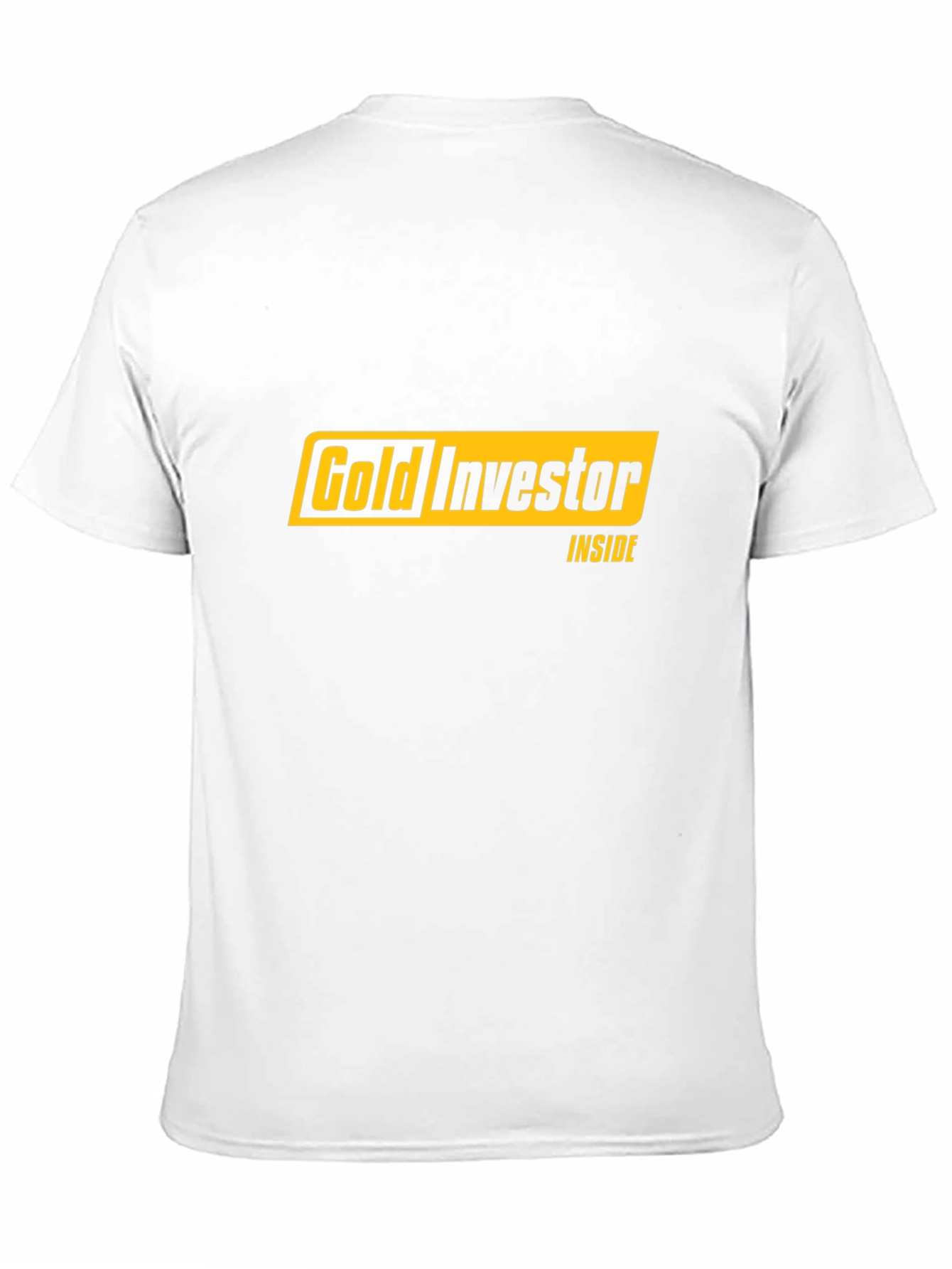 Gold Investor Inside Black T-Shirt