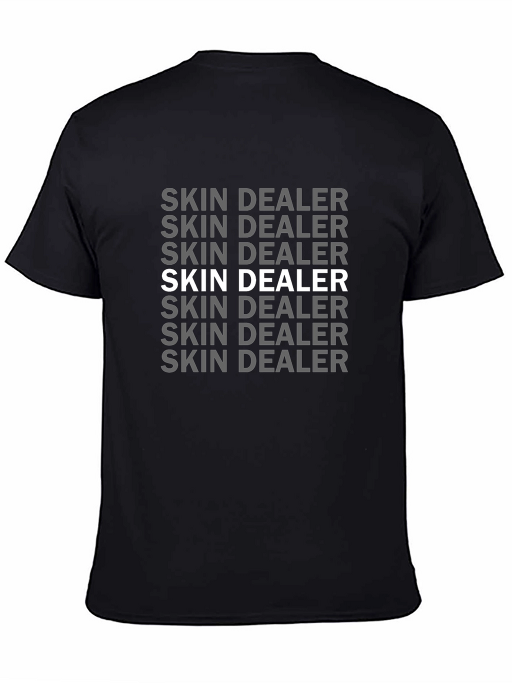 Skin Dealer Graphic Print Black T-Shirt