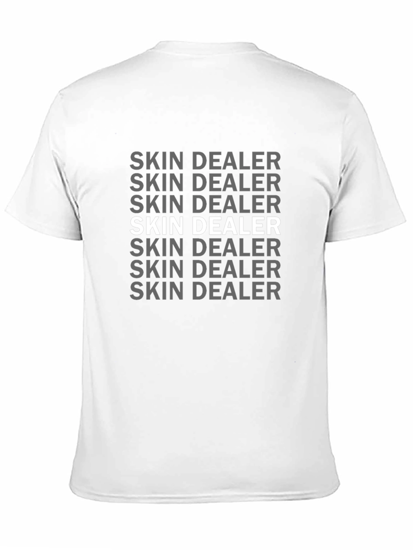Skin Dealer Graphic Print Black T-Shirt
