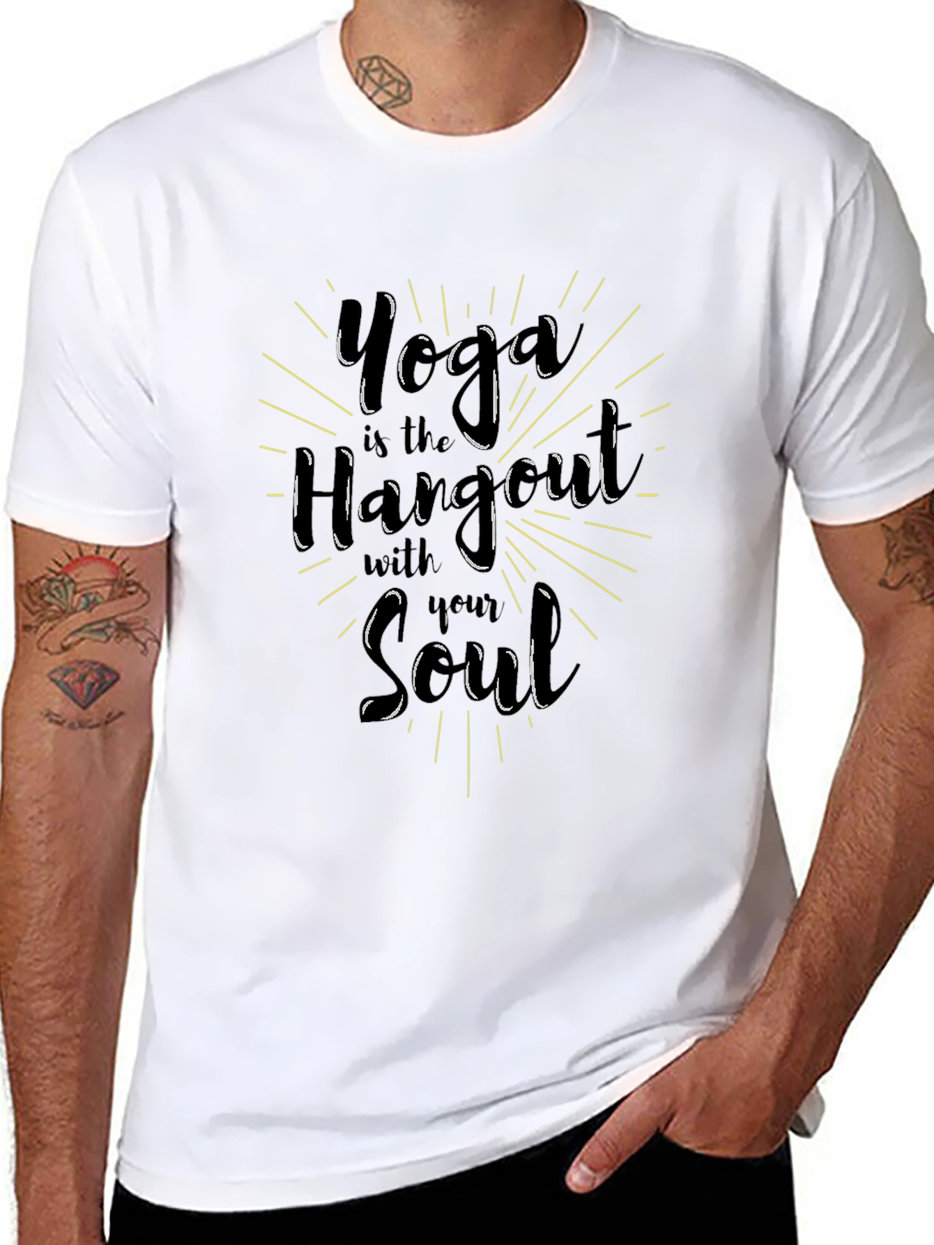 Yoga is the Hangout with your Soul Graphic Tee
