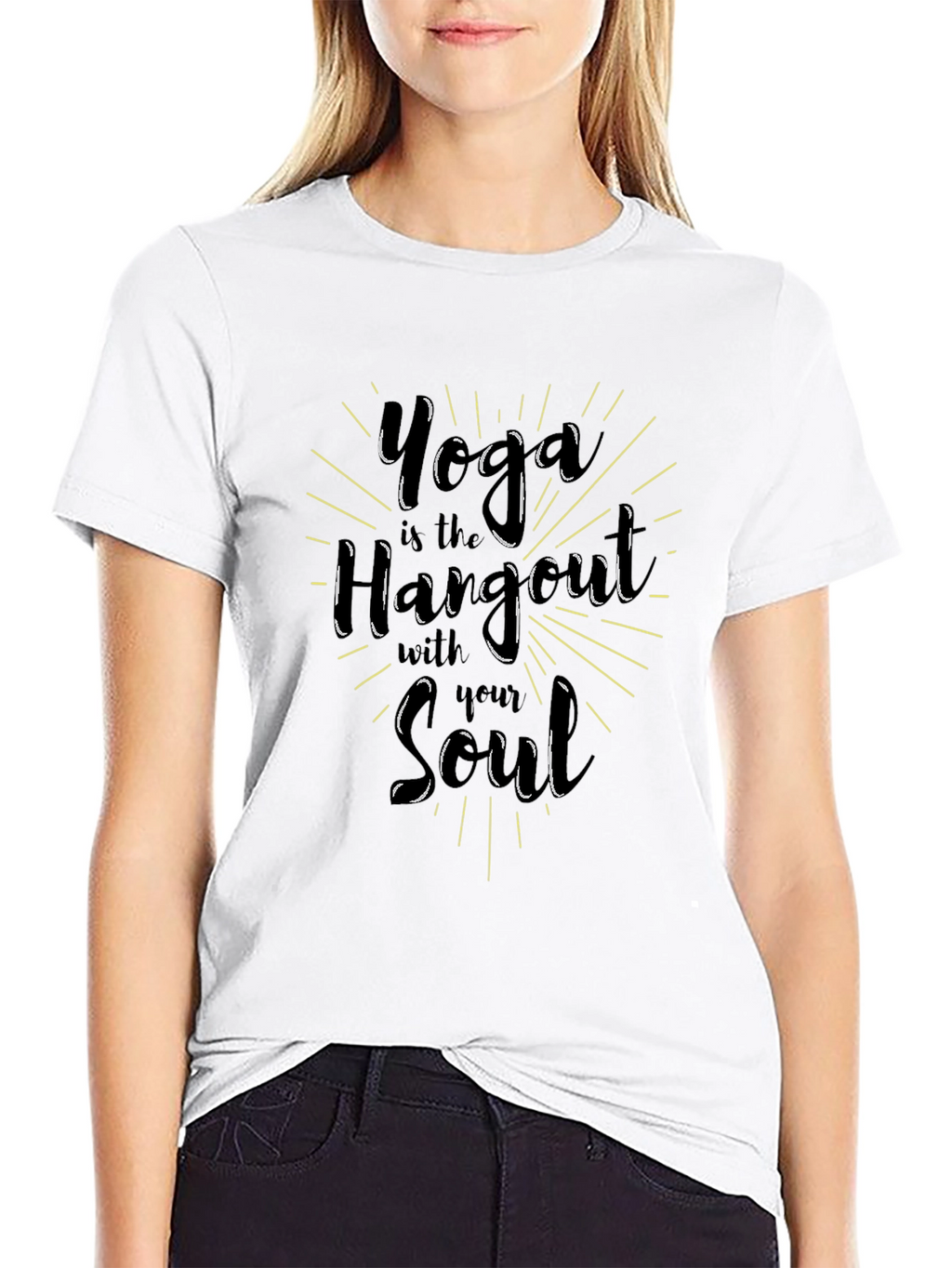 Yoga is the Hangout with your Soul Graphic Tee