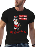 Happiest Season Santa Graphic T-Shirt