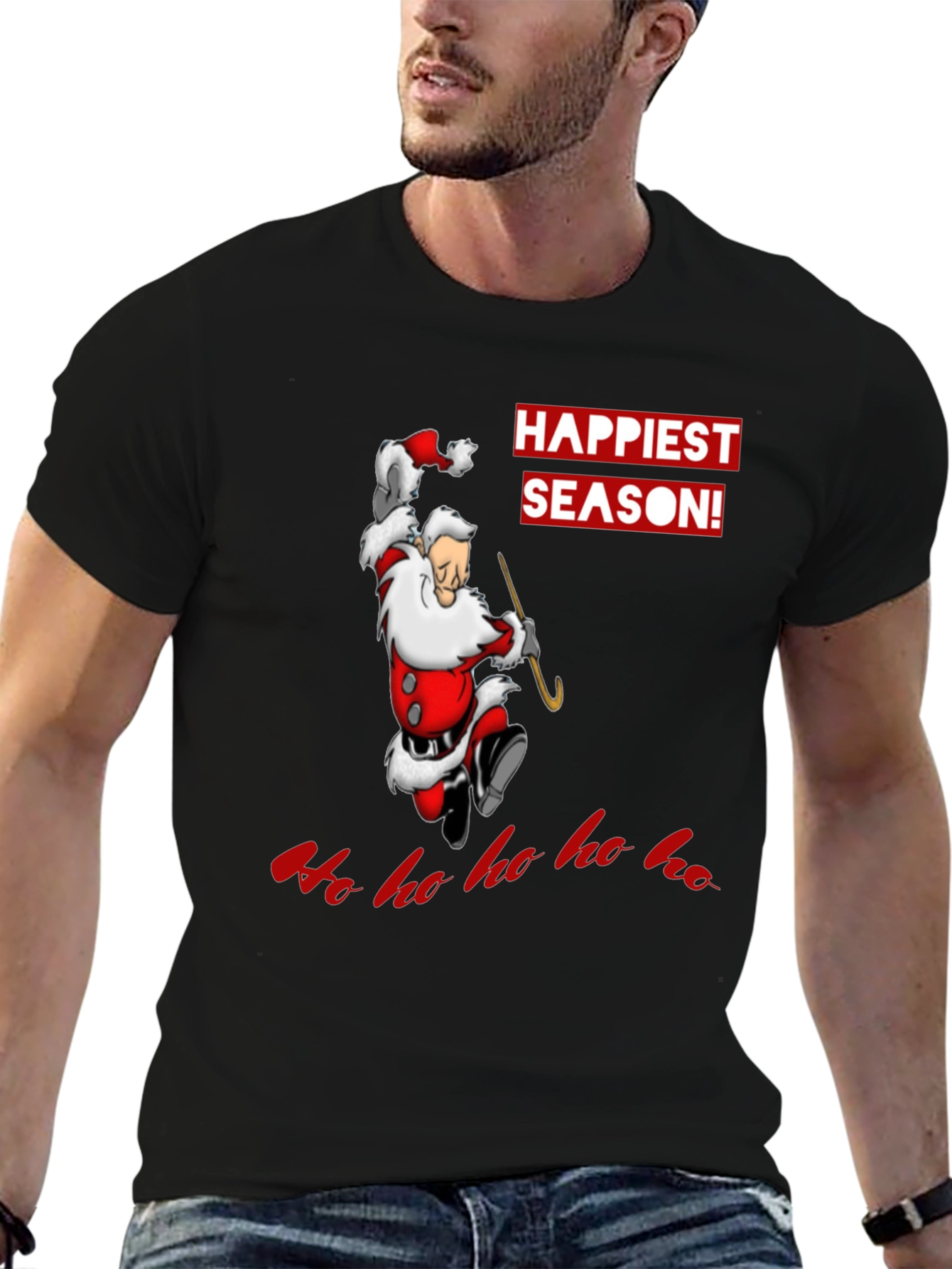 Happiest Season Santa Graphic T-Shirt
