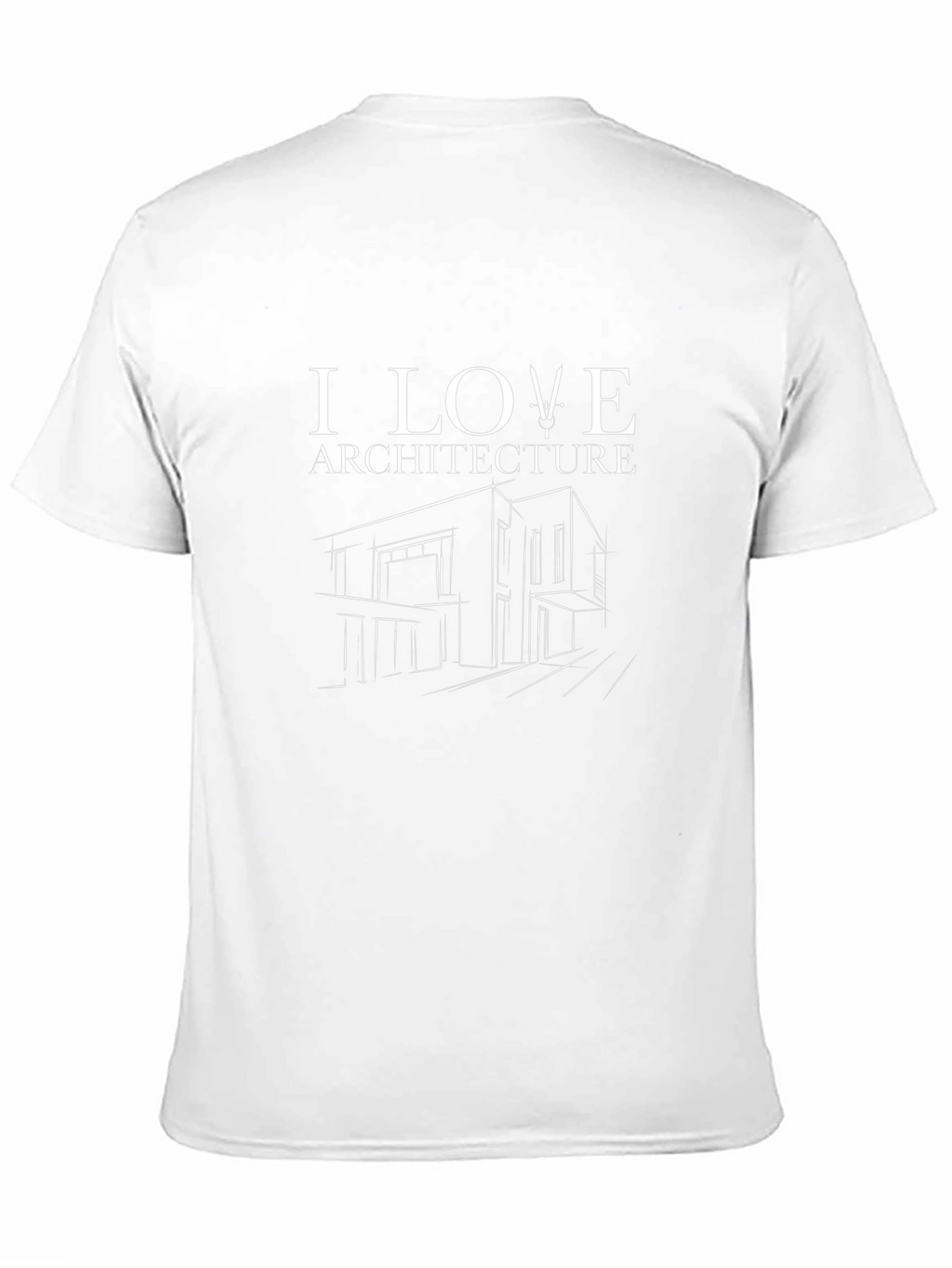 I Love Architecture Black T-Shirt