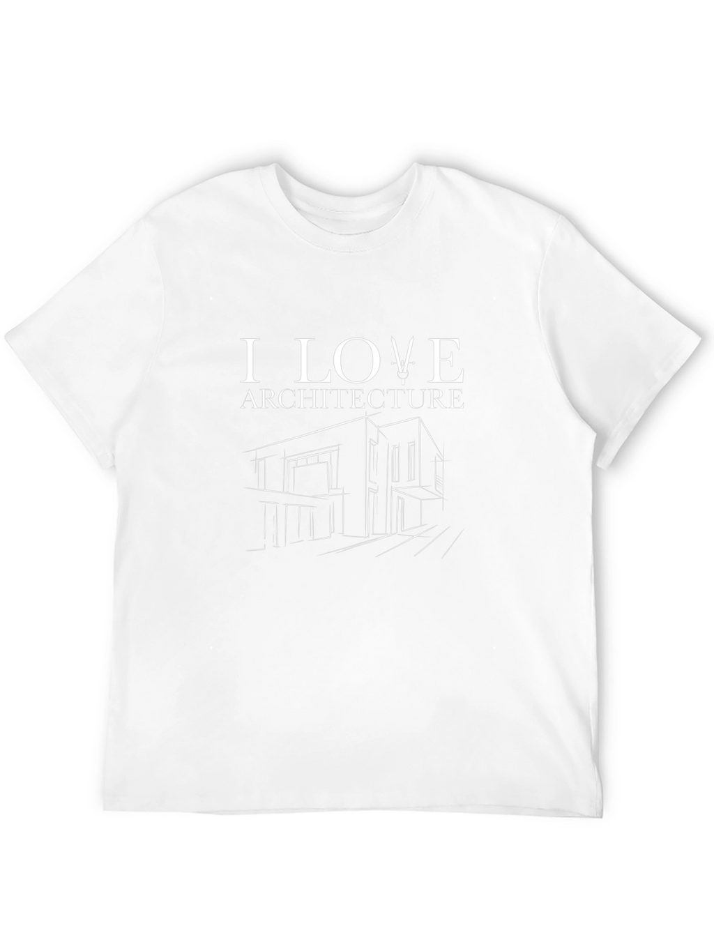 I Love Architecture Black T-Shirt