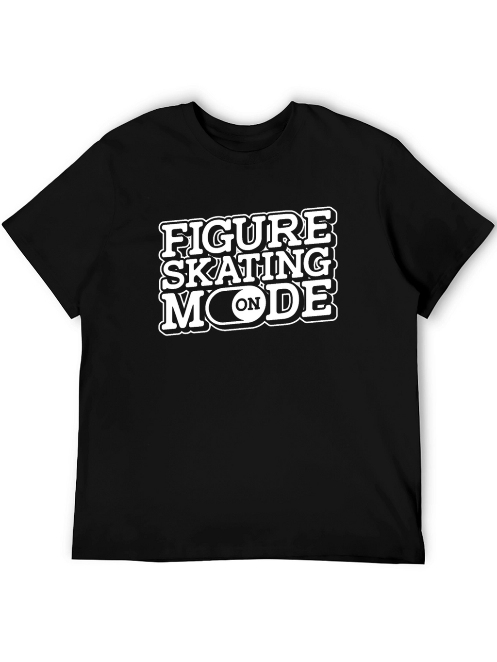 Figure Skating Mode On Black T-Shirt