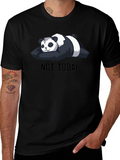 Not Today Panda T-Shirt - Black Cute & Funny
