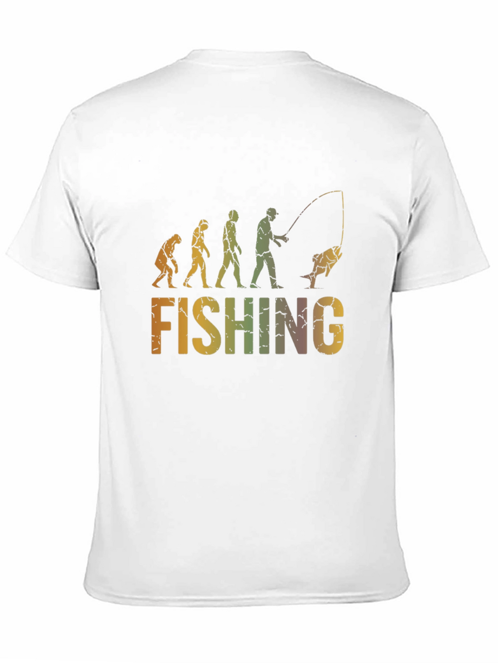 Evolution of Fishing Graphic T-Shirt - Black