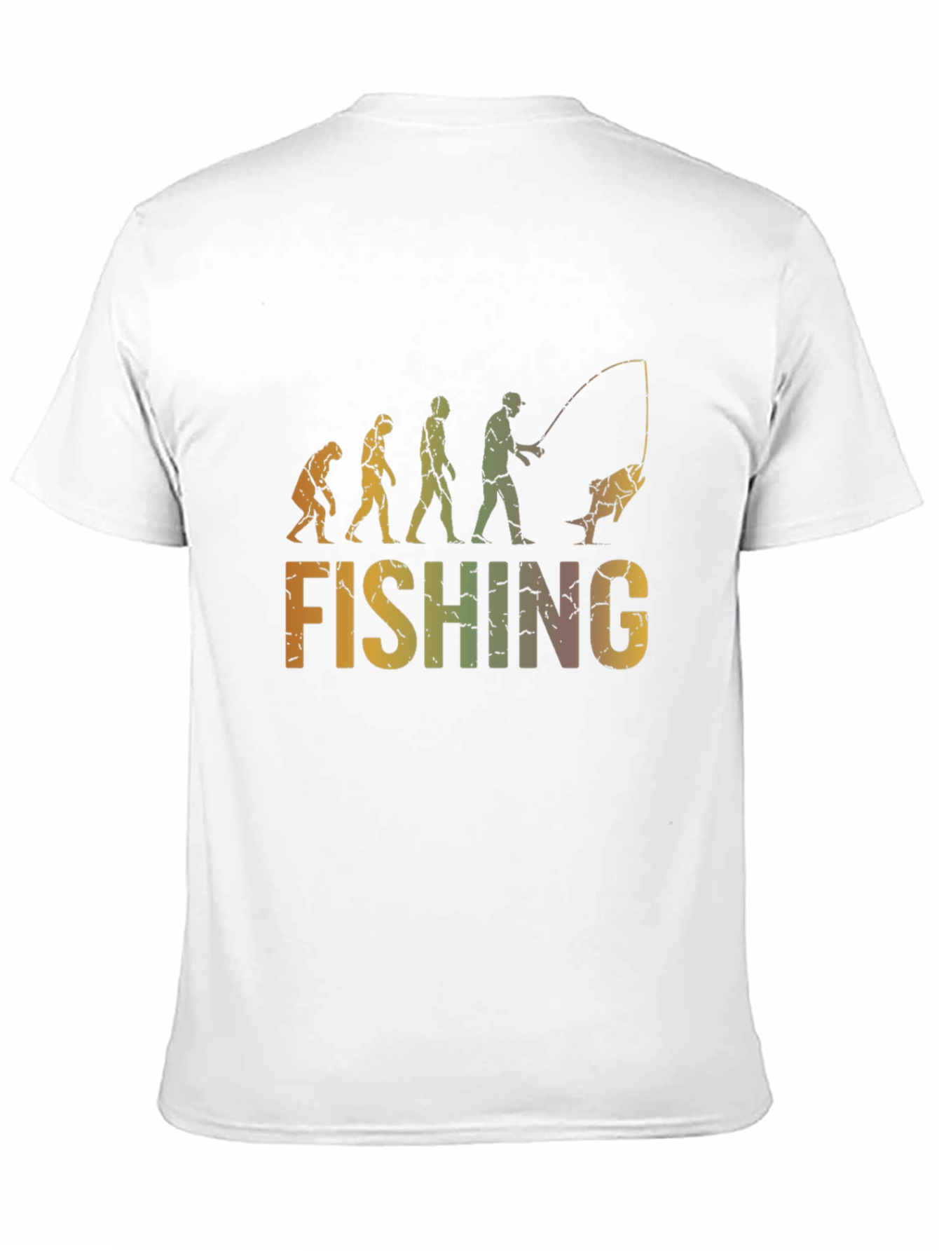 Evolution of Fishing Graphic T-Shirt - Black