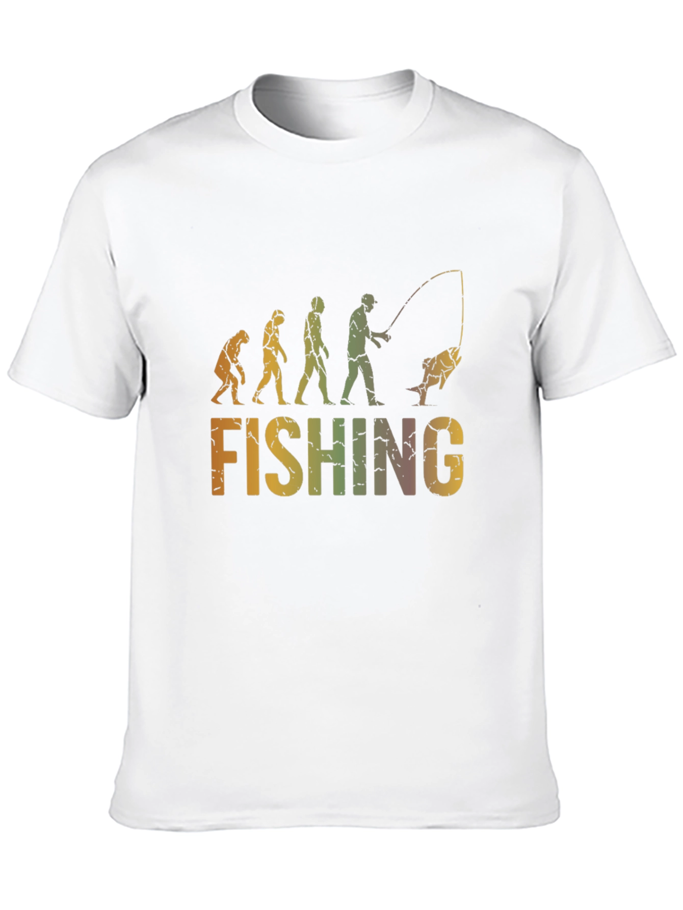 Evolution of Fishing Graphic T-Shirt - Black