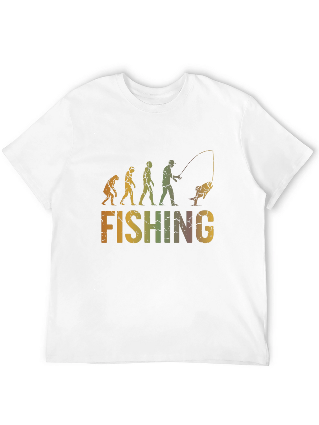 Evolution of Fishing Graphic T-Shirt - Black