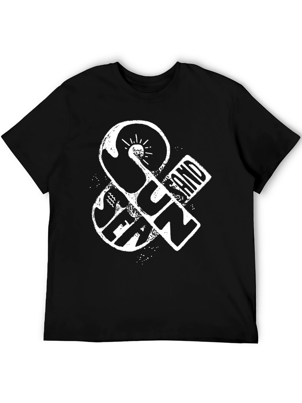 Sun & Sand Graphic T-Shirt - Black