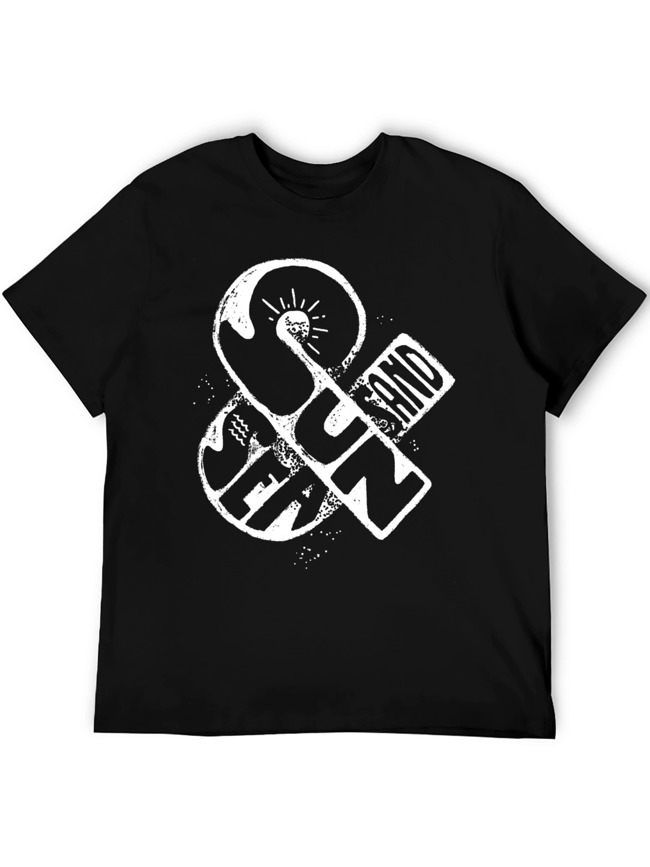 Sun & Sand Graphic T-Shirt - Black
