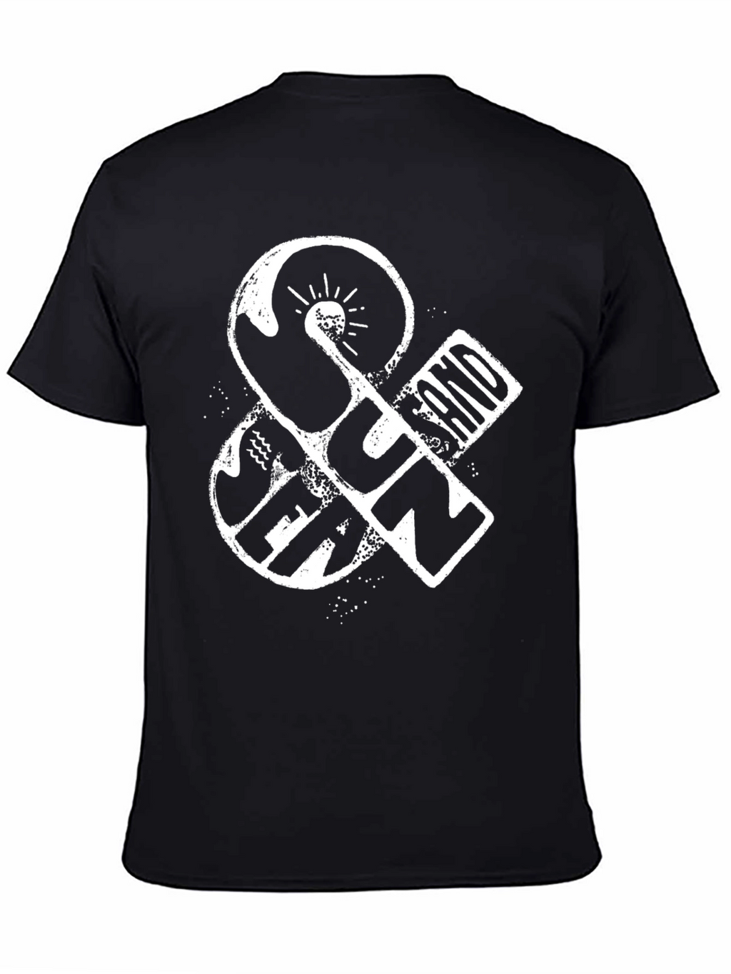 Sun & Sand Graphic T-Shirt - Black