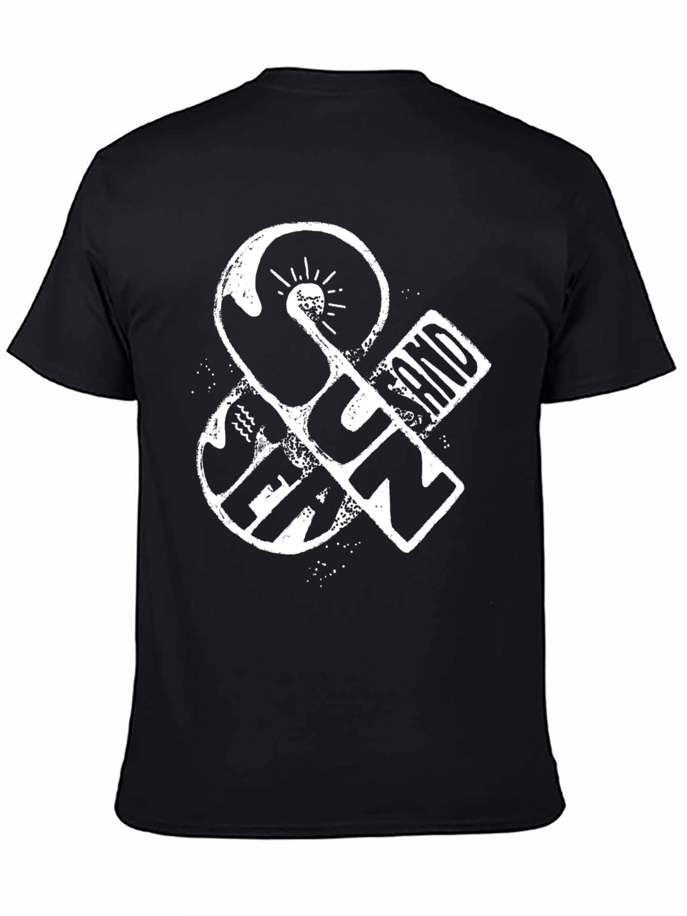 Sun & Sand Graphic T-Shirt - Black