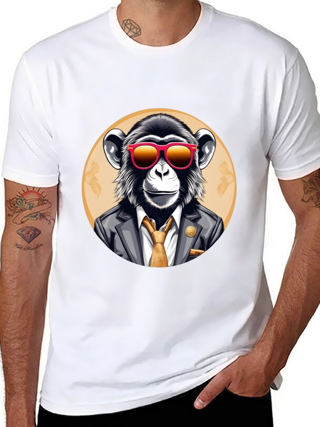 Stylish Monkey T-Shirt - Business Ape