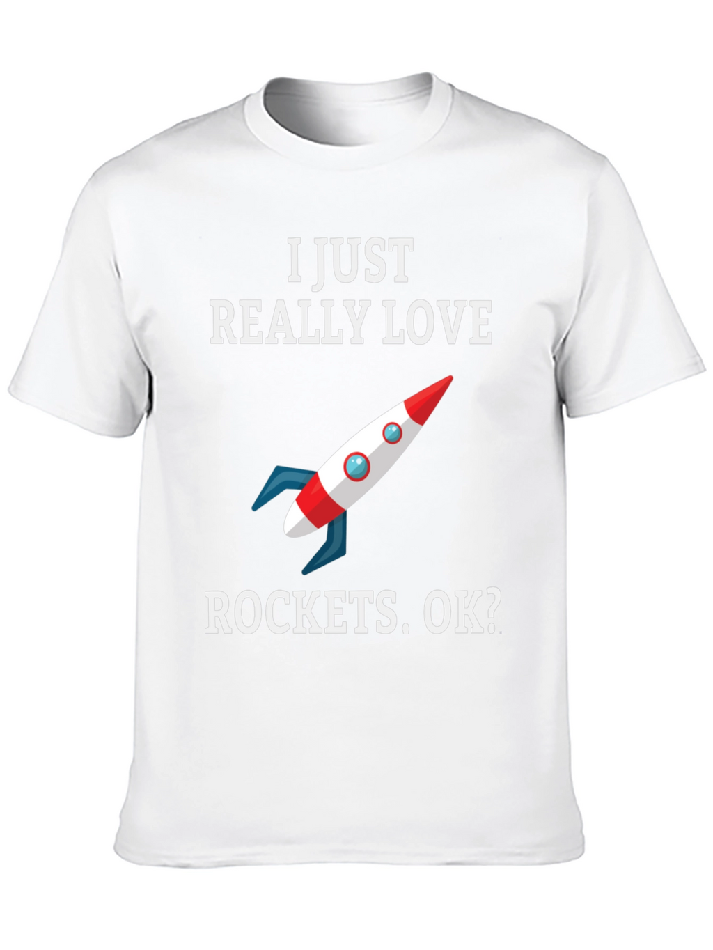 I Love Rockets T-Shirt - Space Enthusiast Tee