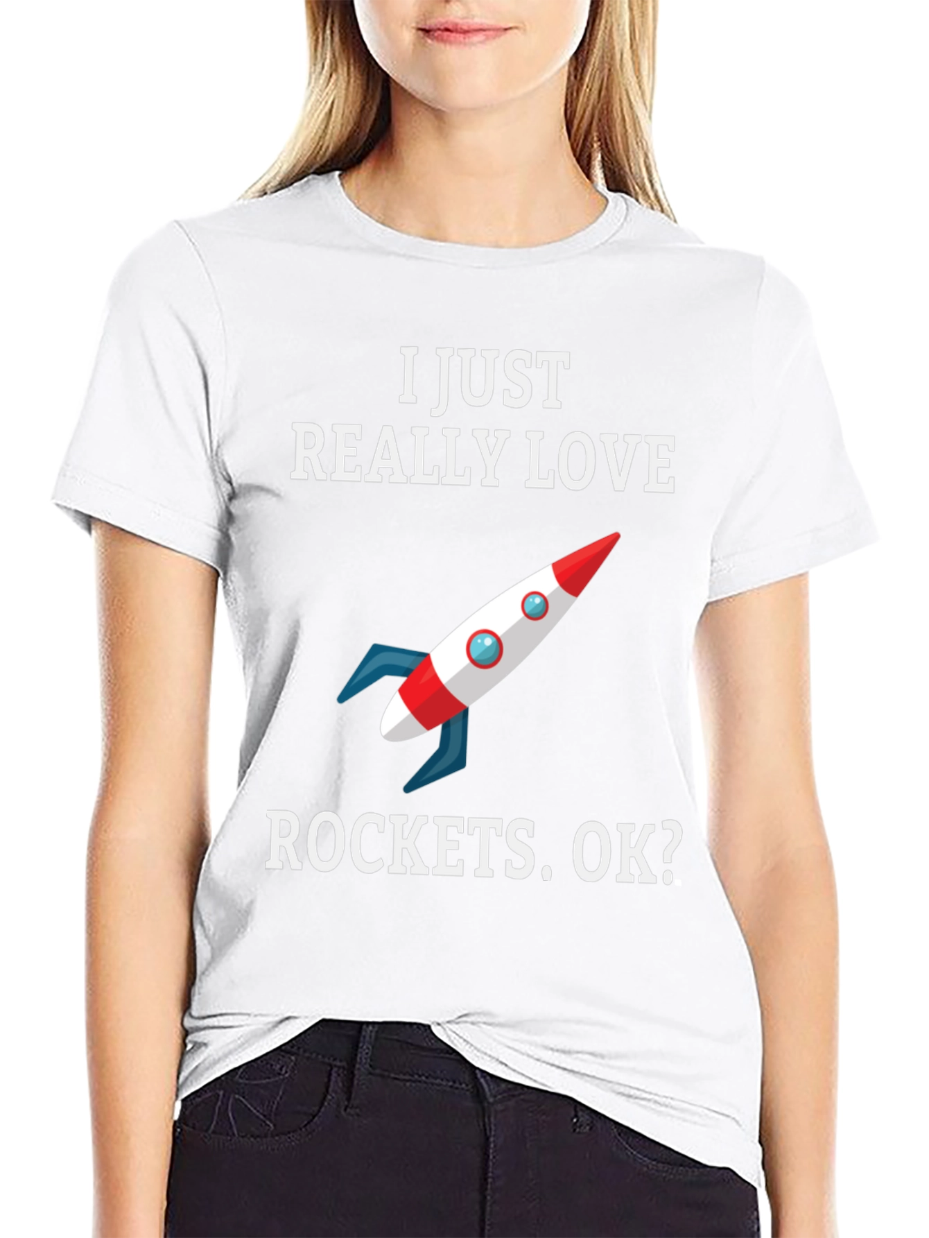I Love Rockets T-Shirt - Space Enthusiast Tee