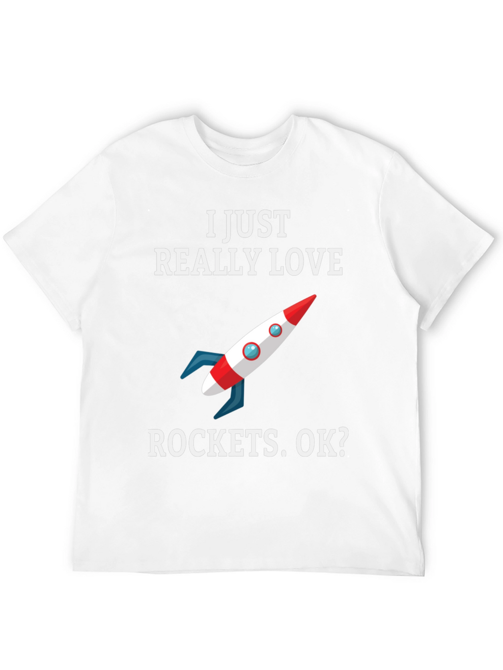 I Love Rockets T-Shirt - Space Enthusiast Tee