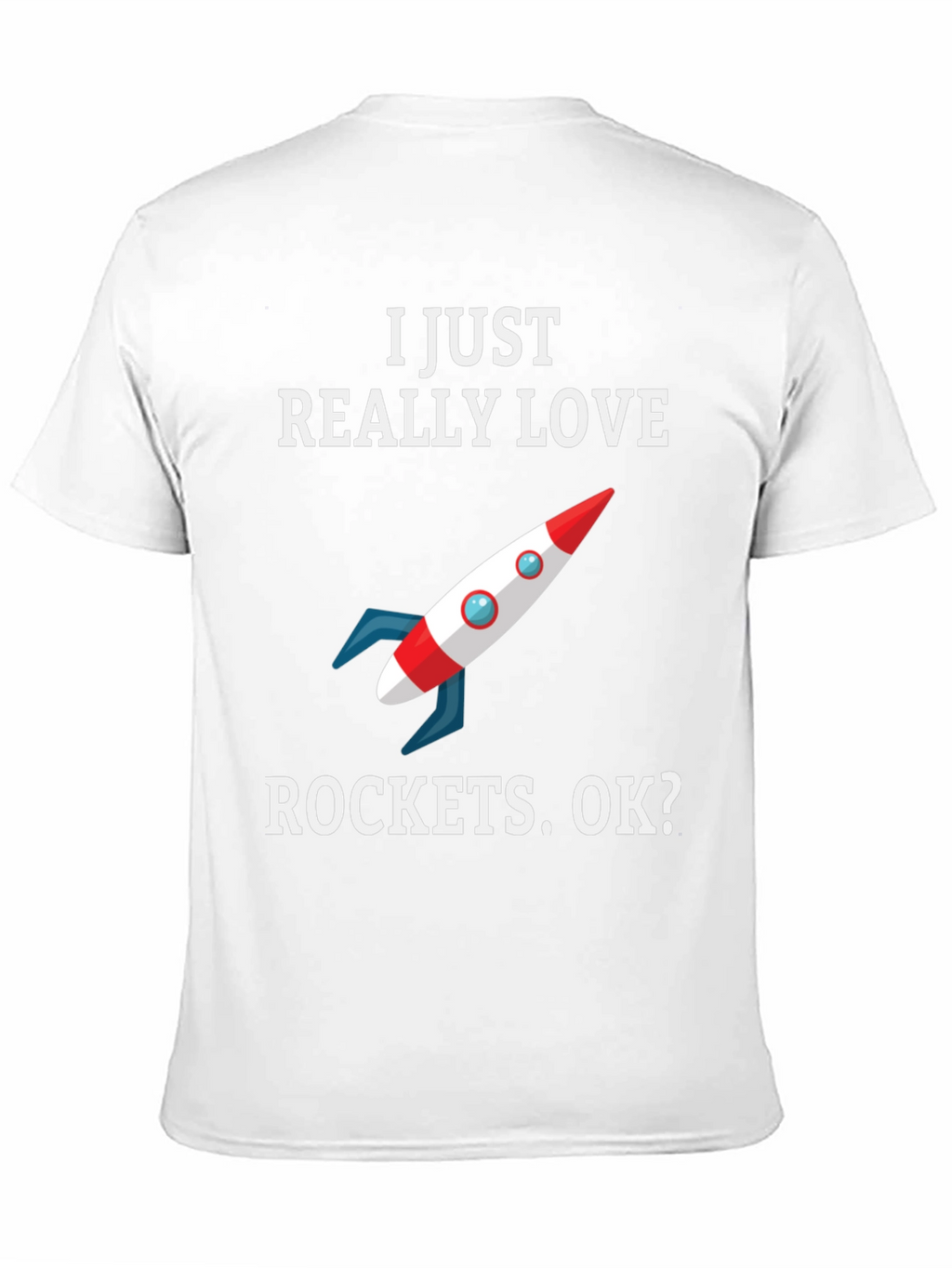 I Love Rockets T-Shirt - Space Enthusiast Tee