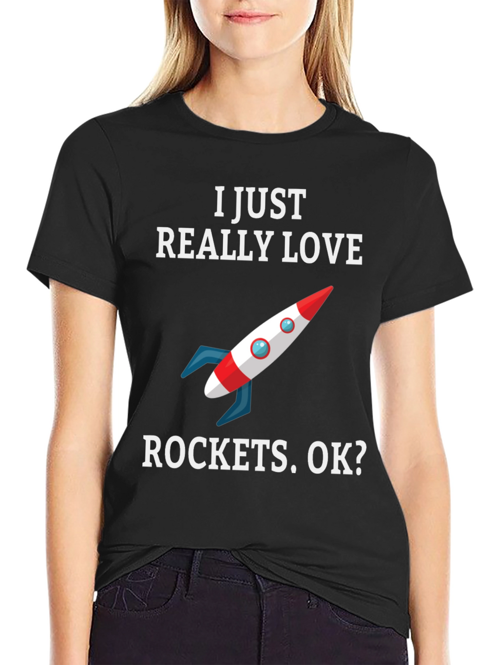 I Love Rockets T-Shirt - Space Enthusiast Tee