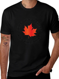 Vegan Revolution T-Shirt - Maple Leaf Design