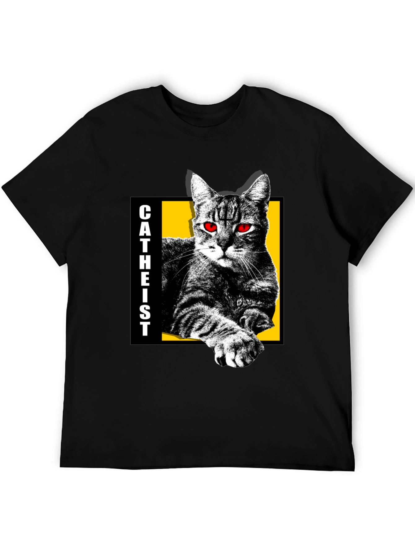 Catheist T-Shirt: Cat Lover with Edge