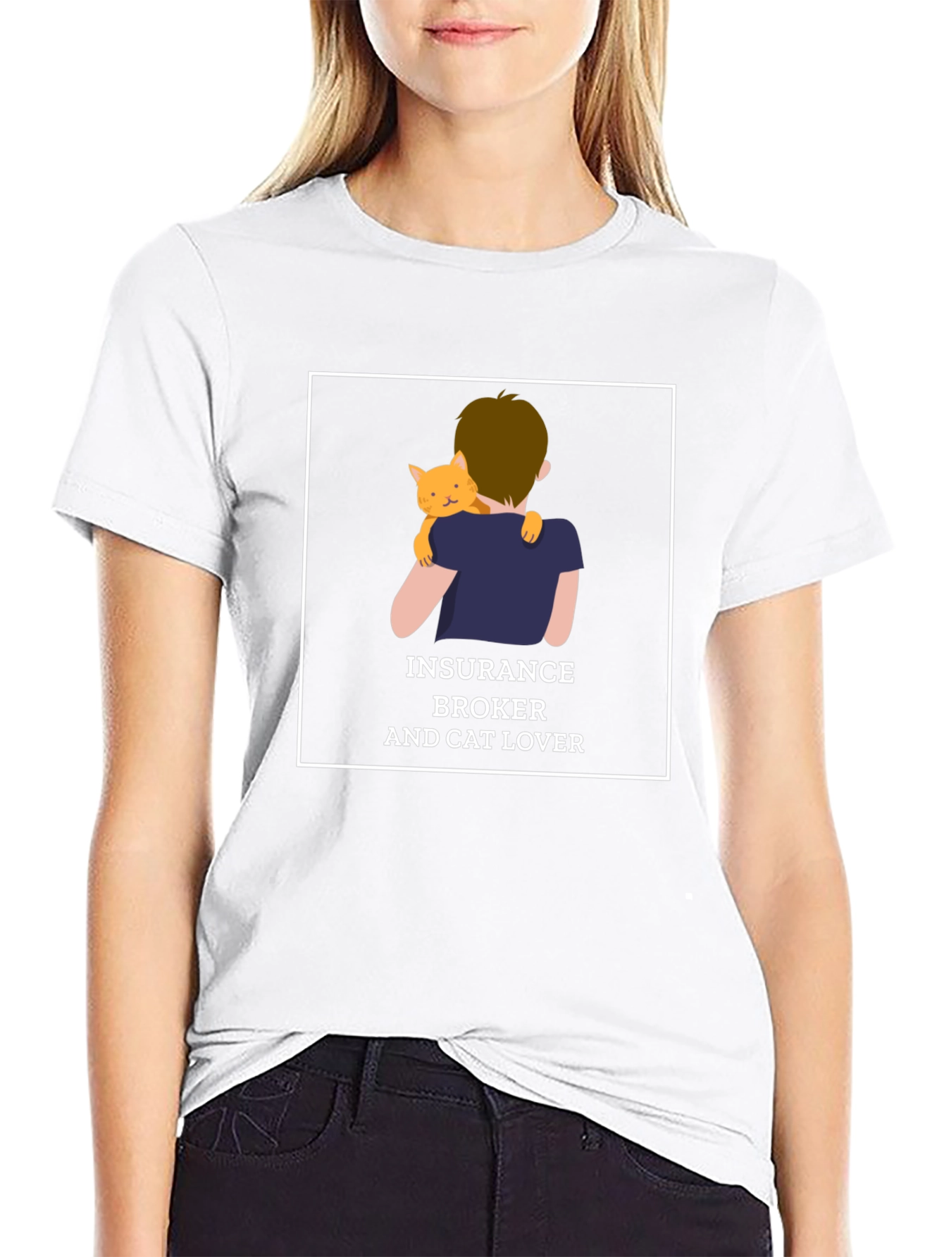 Insurance Broker & Cat Lover T-Shirt