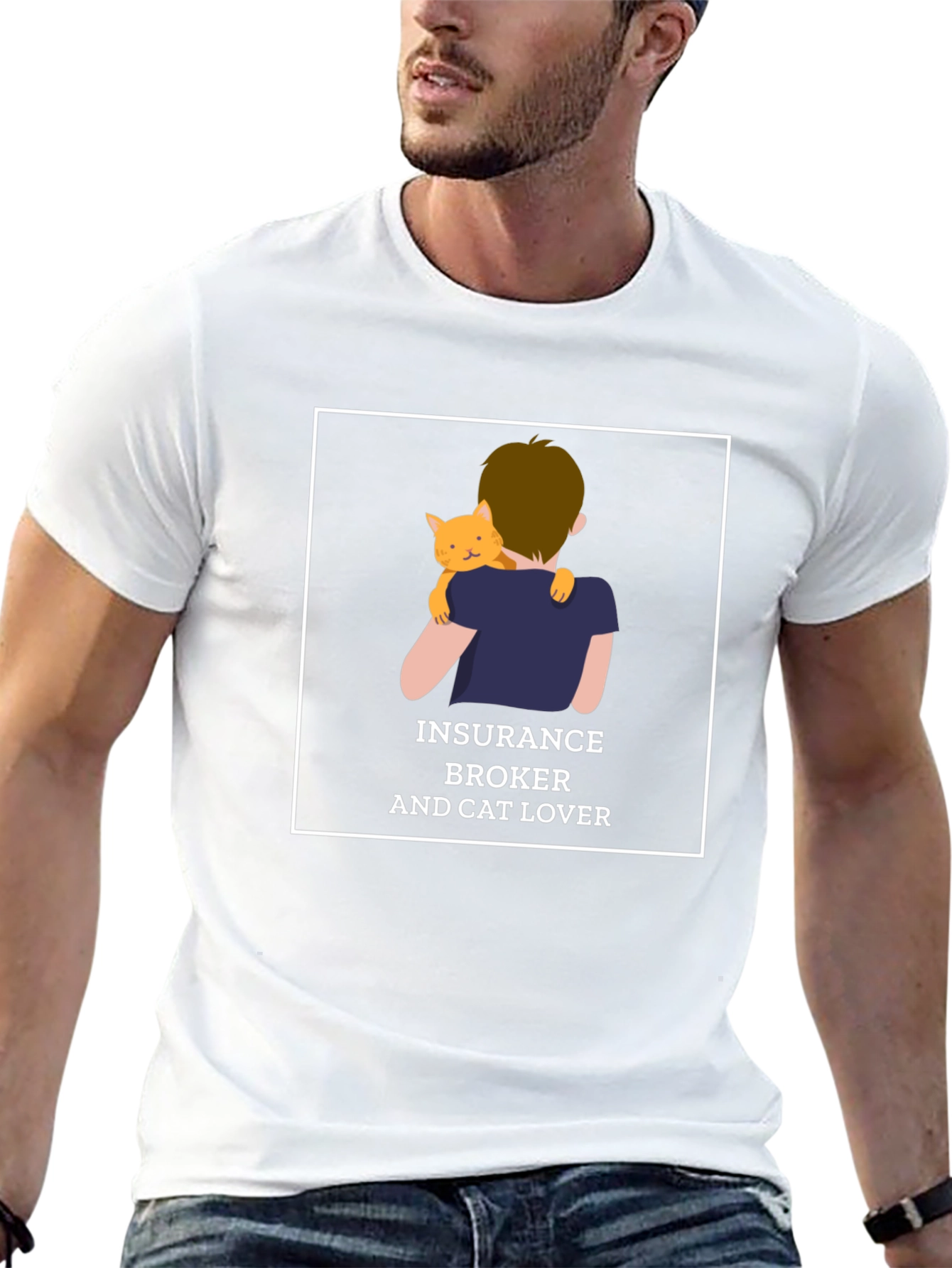 Insurance Broker & Cat Lover T-Shirt