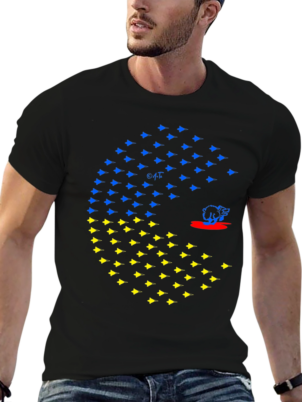 Ukraine Pac-Man T-Shirt
