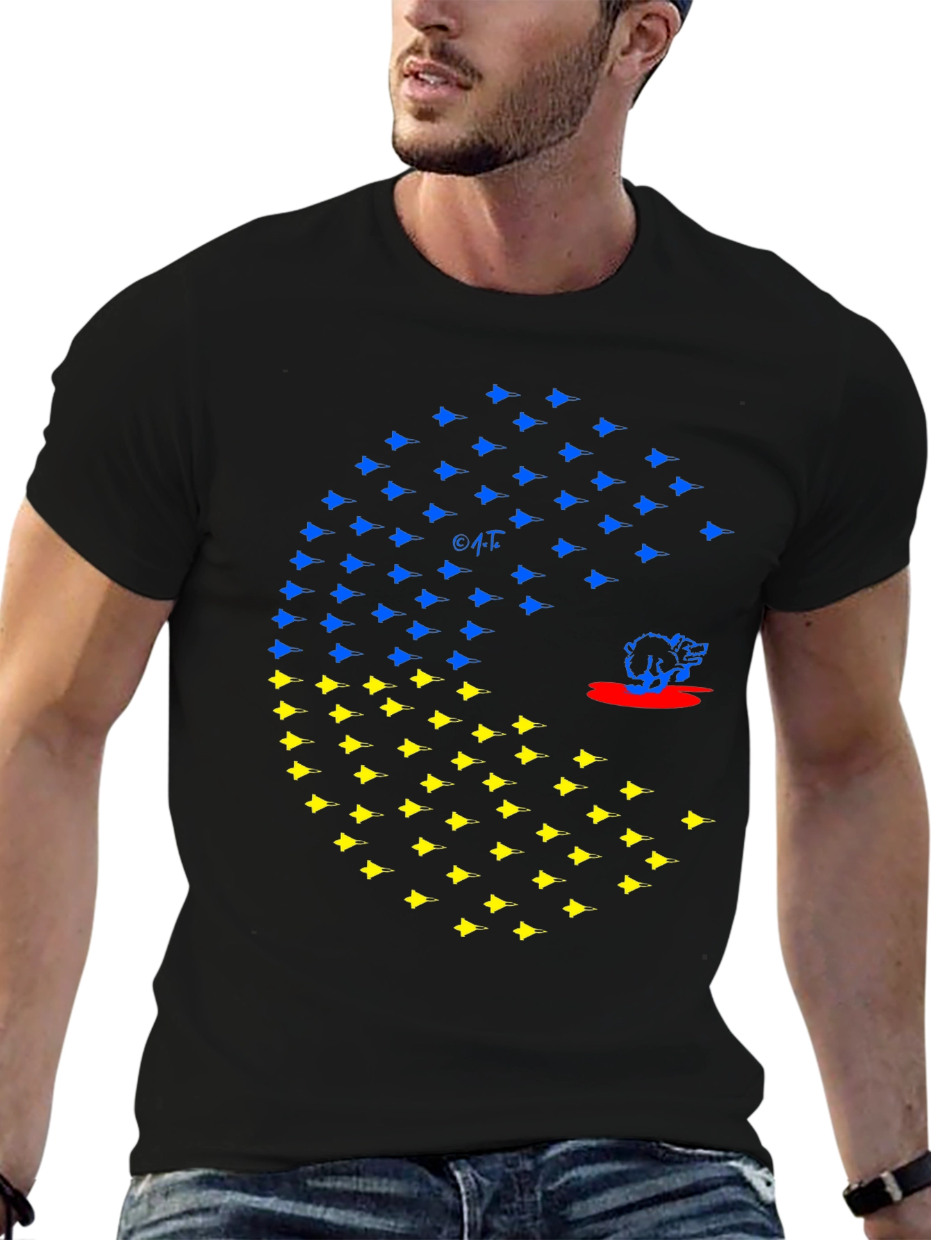 Ukraine Pac-Man T-Shirt
