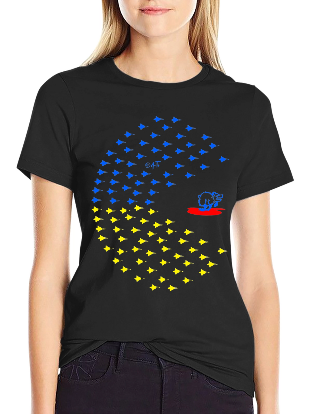 Ukraine Pac-Man T-Shirt