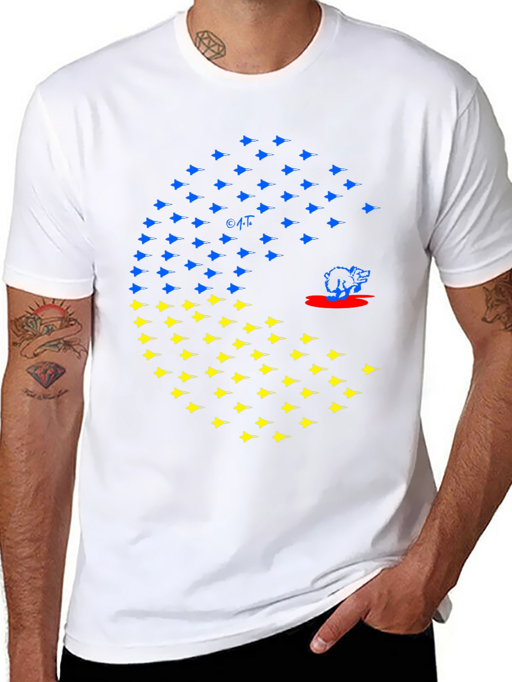 Ukraine Pac-Man T-Shirt
