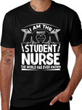Okayest Student Nurse T-Shirt - Funny Nursing Tee