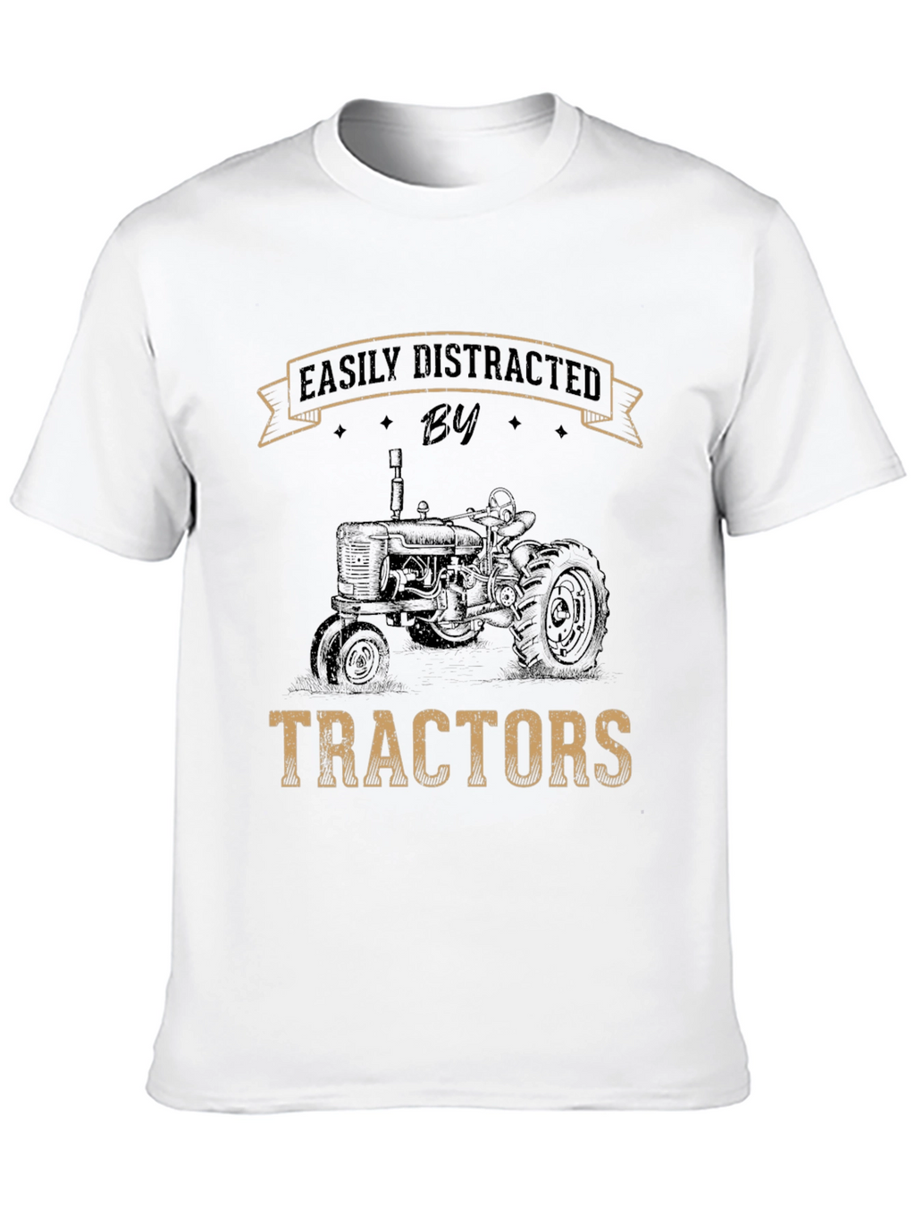 Easily Distracted by Tractors T-Shirt