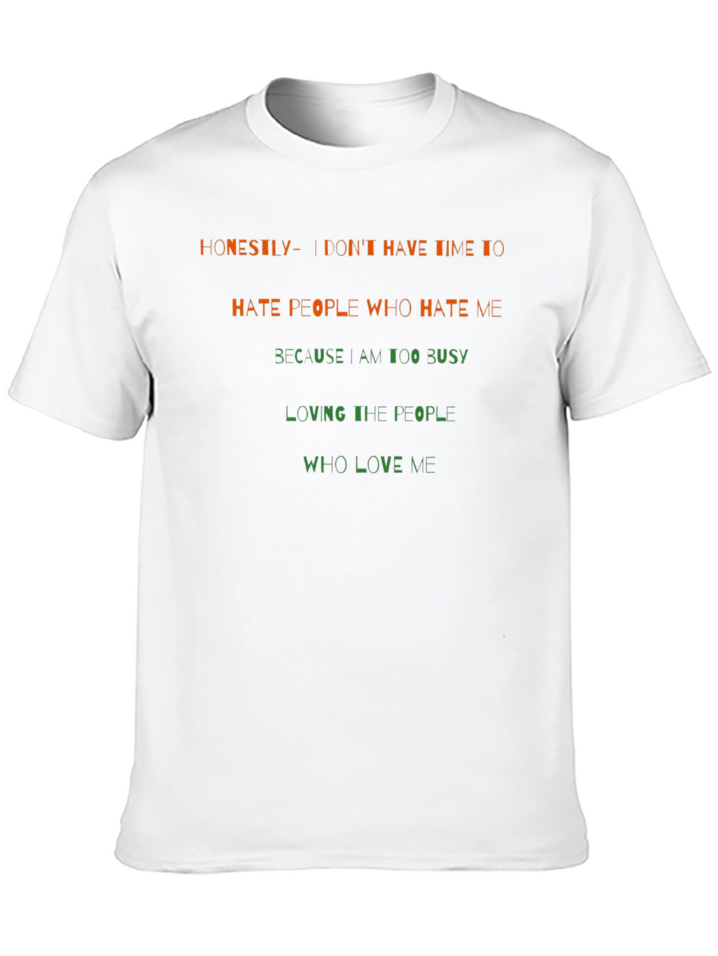 Honesty Slogan Graphic Tee - Black