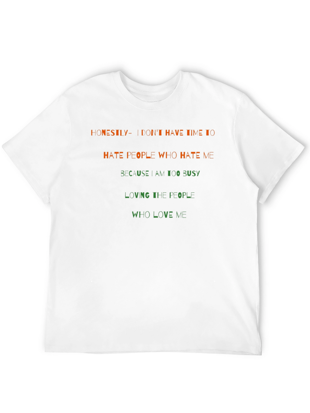 Honesty Slogan Graphic Tee - Black