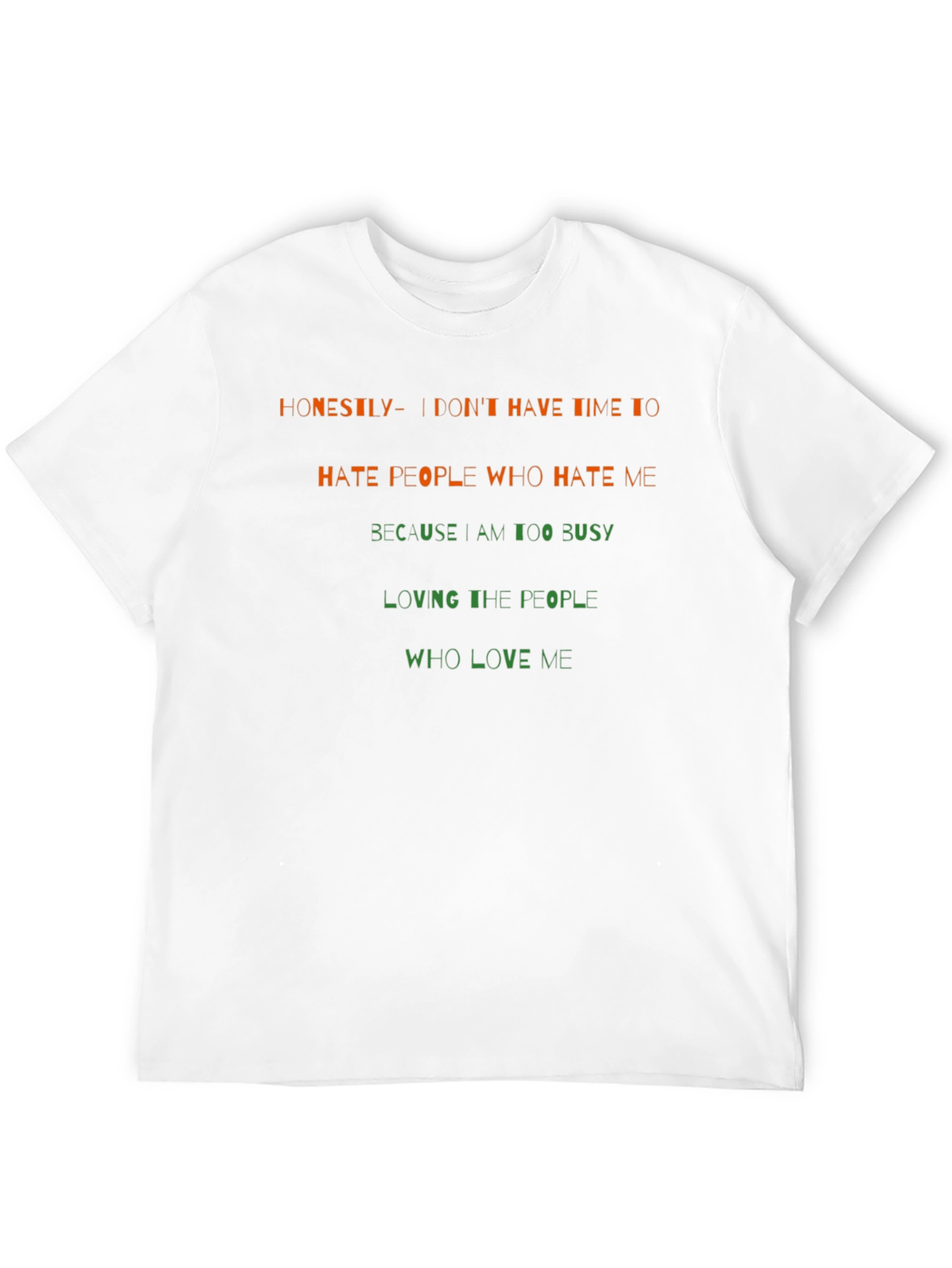 Honesty Slogan Graphic Tee - Black