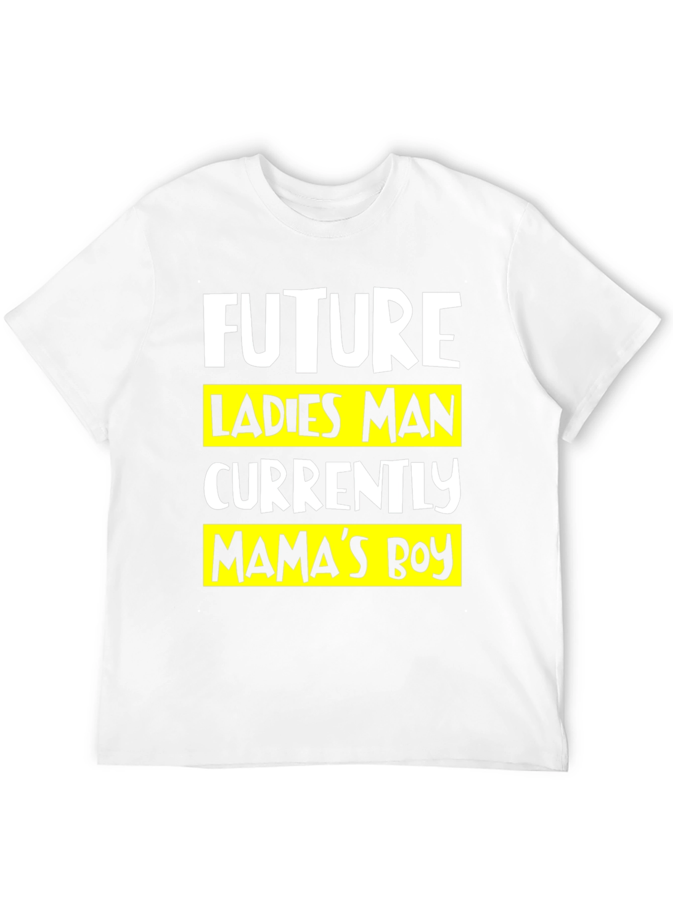 Future Ladies Man Mamas Boy Black T-Shirt