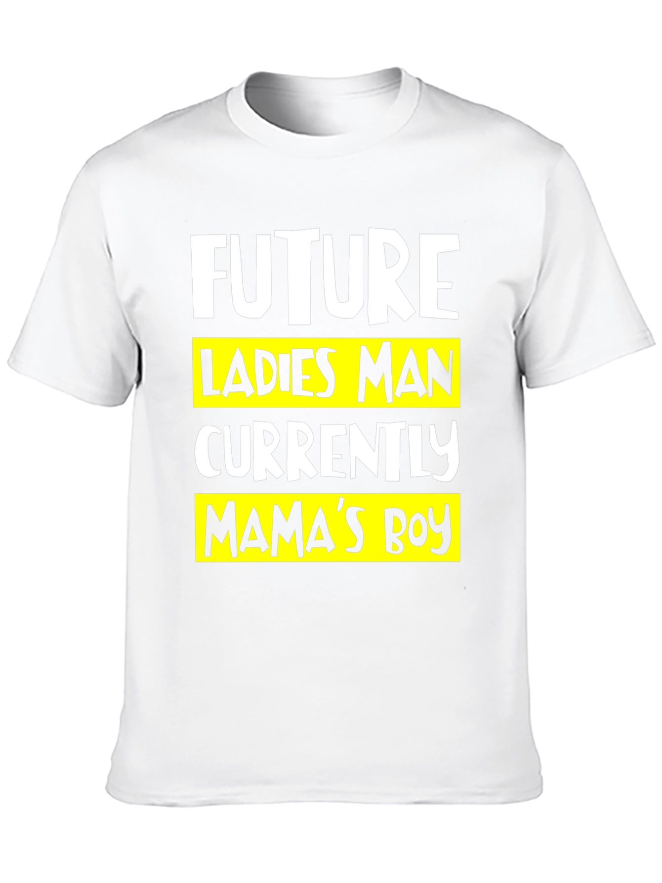 Future Ladies Man Mamas Boy Black T-Shirt