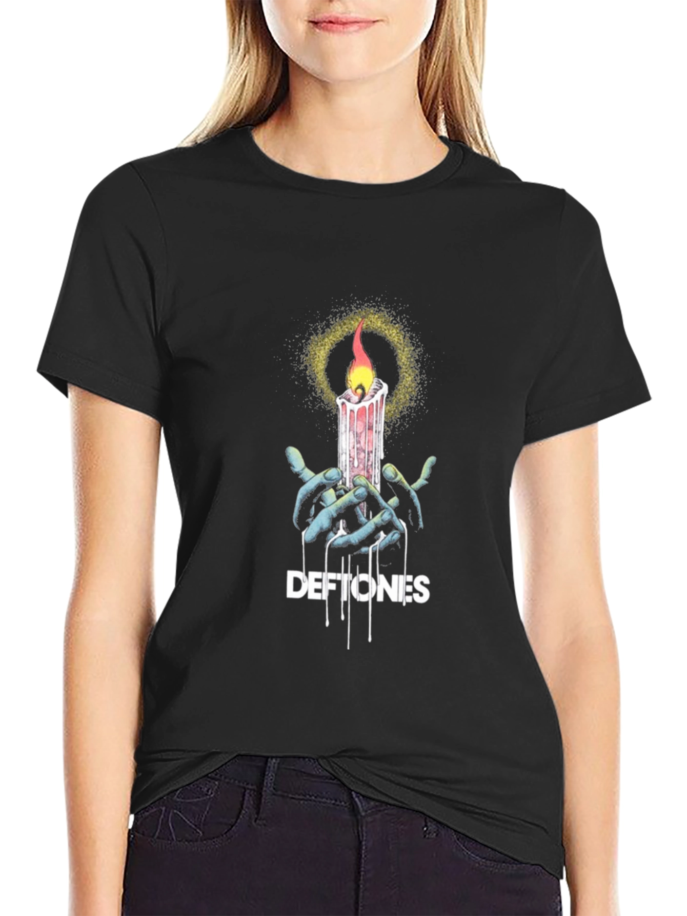 Deftones Candle T-Shirt - Black