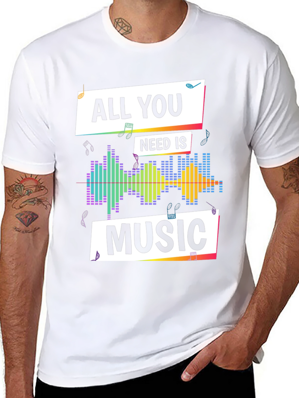 Music Lover T-Shirt - All You Need is Music