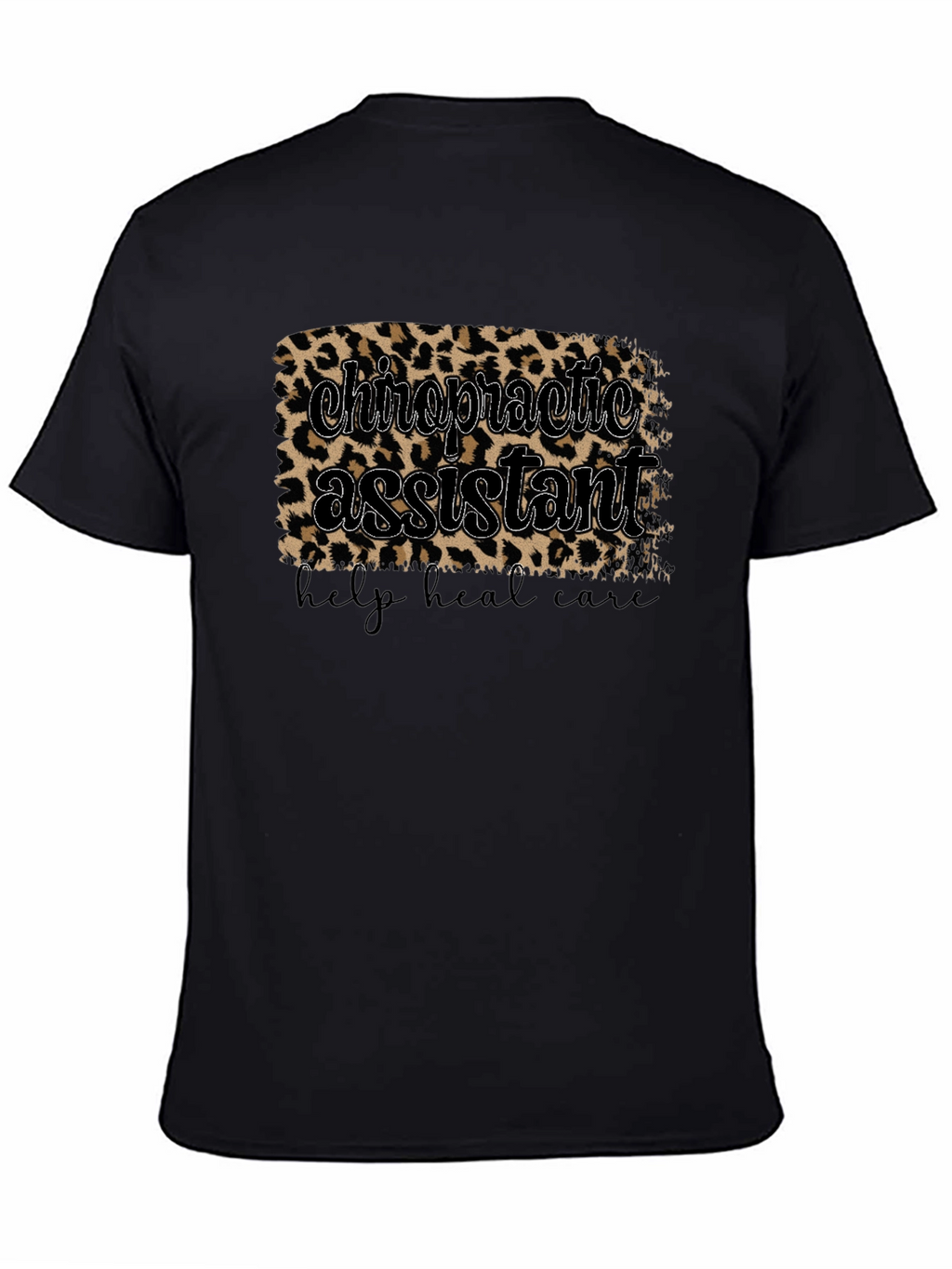 Chiropractic Assistant Leopard Print T-Shirt